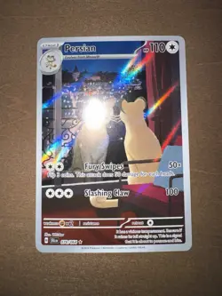 Persian 078/064 Shrouded Fable Illustration Rare Full Art Pokemon Card NM/M - Image 2