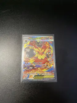 Mega Emboar EX Pokemon TCG Holo Card 273/217 380 HP 320 Attack Fire Type - Image 3