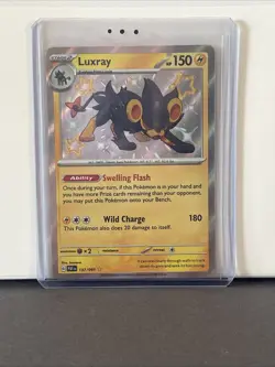 Pokemon TCG Luxray Scarlet & Violet Paldean Fates Holo Shiny Rare Card 137/091 - Image 3