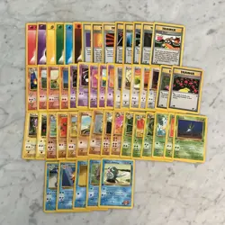 Pokemon Card Lot 1999 WOTC 50 Different Cards Lots Of 1st Edition Or Uncommon NM - Image 1