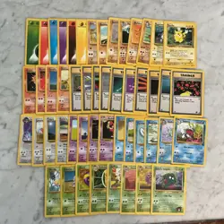 Pokemon Card Lot 1999 WOTC 50 Different Cards All NM, Lots Of Uncommon - Image 1