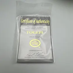 Pokemon Limited Edition 1999 Togepi 23K Gold Plated Trading Card W/ COA MINT - Image 2