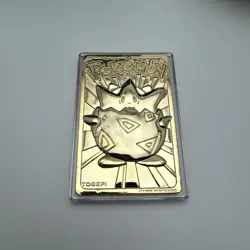 Pokemon Limited Edition 1999 Togepi 23K Gold Plated Trading Card W/ COA MINT - Image 4