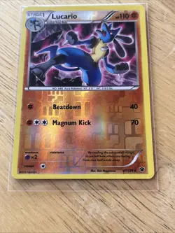 Lucario 47/124 Reverse Holo – Fates Collide – Pokemon TCG Card - Image 2