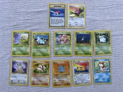 Pokemon TCG Jungle Set Mixed Bundle 12 Cards - mixed condition - Image 1
