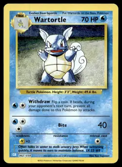 EX-NM Trading Card Game Classic Wartortle 002/034 2023 Pokemon TCG - Image 1
