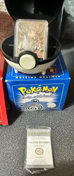 Gold-Plated Pokemon Cards 1999 [Full Set] OG Packaging & Certs. of Authenticty - Image 3