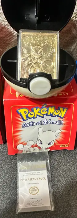 Gold-Plated Pokemon Cards 1999 [Full Set] OG Packaging & Certs. of Authenticty - Image 4