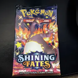 Pokemon TCG: Shining Fates Booster Pack Charizard Art 10 Cards Sealed - Image 1
