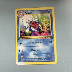 Seaking 46/64 Fossil Uncommon Regular 70 HP Pokemon TCG Card - Image 1