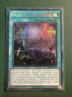 Primite Lordly Lode MP25-EN114 Prismatic Secret Rare Yugioh 2025 Mega-Pack - Image 1