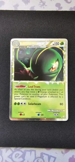 Pokemon TCG Meganium Prime Heartgold Soulsilver Holo Card 109/123 Prime Rare - Image 1
