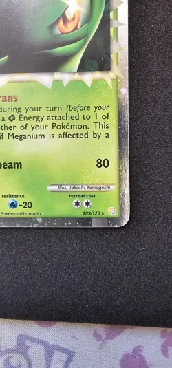 Pokemon TCG Meganium Prime Heartgold Soulsilver Holo Card 109/123 Prime Rare - Image 5