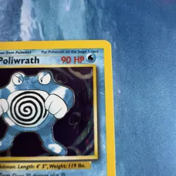 Pokemon Cards Poliwrath 13/102 Base Set Unlimited Holo Rare - Image 5