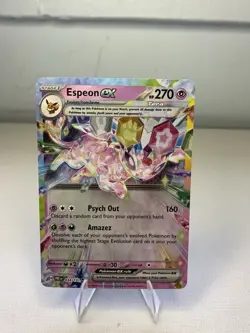 Pokemon TCG Espeon EX Double Rare Prismatic Card 034/131 - Image 1