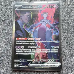 Pokemon Team Rocket's Mewtwo EX 280 HP 231/182 Full Art Holo Card - Image 1