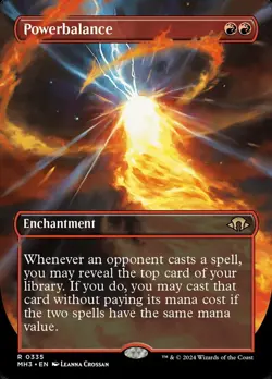 1x Powerbalance - Borderless NM-Mint, English Modern Horizons 3 MTG Magic - Image 1