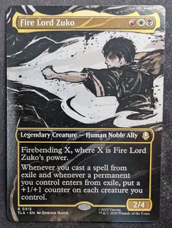 Fire Lord Zuko - Borderless - Avatar the Last Airbender (MTG) - Image 1