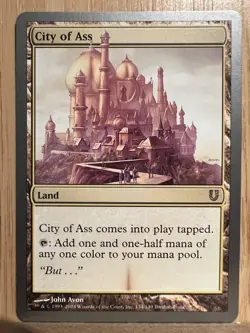 MTG City of Ass Unhinged NM ENGLISH - Image 1