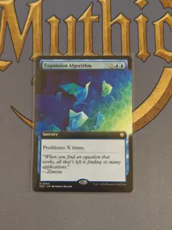 Expansion Algorithm - Secrets of Strixhaven: Commander - Mint EXT ART Non-Foil - Image 1