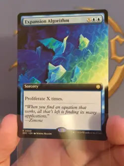Expansion Algorithm - Secrets of Strixhaven: Commander - Mint EXT ART Non-Foil - Image 4
