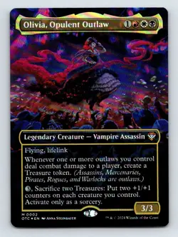 Olivia, Opulent Outlaw (Borderless) M Foil Commander: Outlaws of Thunder Junctio - Image 1