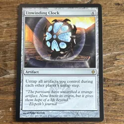 Wizards of the Coast Unwinding Clock Artifact New Phyrexia Regular 164/175 - Image 1