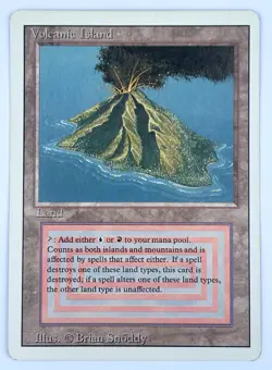 MTG Volcanic Island Revised 3rd Edition Great Condition see acctual photos - Image 1