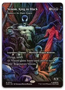 Venom, King in Black - Skithiryx, the Blight Dragon (Borderless) (Foil) NM Marve - Image 1