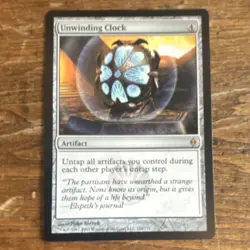 Wizards of the Coast Unwinding Clock New Phyrexia Rare Artifact Regular - Image 1