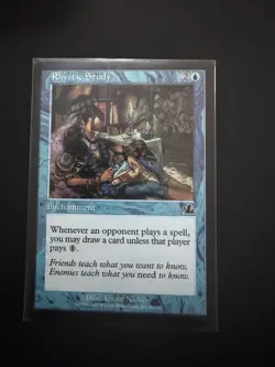 MTG MAGIC THE GATHERING WIZARDS RHYSTIC STUDY PROPHECY 51/143 - Image 2