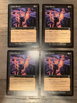 4x MTG Cabal Ritual NM Torment 51/143 Regular Common - Image 3
