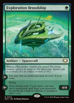 Exploration Broodship Light Play, English Magic the Gathering MTG Commander: Edg - Image 1