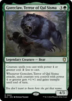Goreclaw, Terror of Qal Sisma 222 Commander: Bloomburrow NM - Image 1