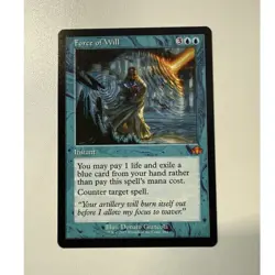 Force of Will 50 Dominaria Remastered Mythic Instant Blue Donato Giancola 2023 - Image 1