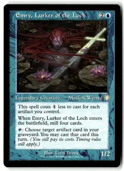 Emry, Lurker of the Loch (Retro Frame) 81 Commander: The Brothers' War MTG NM - Image 1