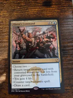 Magic: The Gathering Instant Ojutai's Command Rare - Image 1