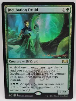 Incubation Druid Foil RNA Ravnica Allegiance MTG Near Mint Elf Druid - Image 1