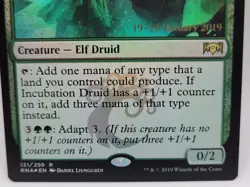 Incubation Druid Foil RNA Ravnica Allegiance MTG Near Mint Elf Druid - Image 3