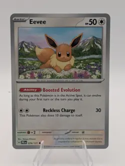 Eevee 074/131 Common Prismatic Evolutions Pokemon Near Mint - Image 1