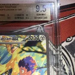 Pokemon Tcg Journey Together - Hop’s Zacian Sir - Bgs 9.5 Gem Mint - Image 3
