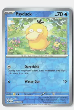 Psyduck Reverse Holo 054/165 Common 151 Pokemon Near Mint - Image 1