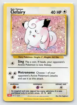 Clefairy 013/034 Holo Classic Collection Trading Card Game Classic Pokemon NM - Image 1
