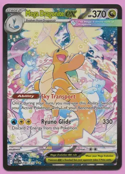 Pokemon TCG Ascended Heroes 290/217 Mega Dragonite ex SIR NM/MINT Freshly Pulled - Image 1