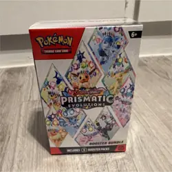 Pokemon TCG Scarlet & Violet Prismatic Evolutions Booster Bundle 6 Pack - Image 1