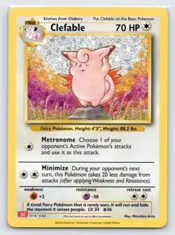 Clefable 014/034 Holo Classic Collection Trading Card Game Classic Pokemon NM - Image 1