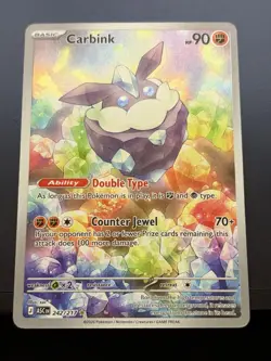 Pokemon Carbink 242/217 Ascended Heroes Set Rare Full Art Holo - Image 1