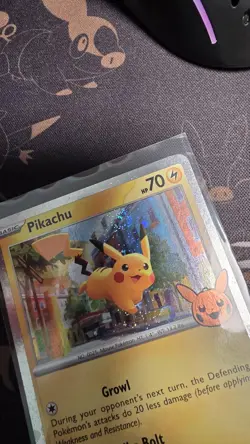 Pokemon - Pikachu 018/091 Cosmos Holo Trick or Trade LP+ SWIRL - Image 3