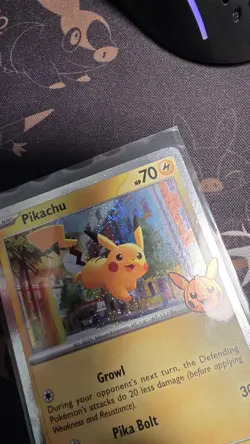 Pokemon - Pikachu 018/091 Cosmos Holo Trick or Trade LP+ SWIRL - Image 4
