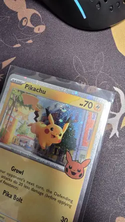 Pokemon - Pikachu 018/091 Cosmos Holo Trick or Trade LP+ SWIRL - Image 5